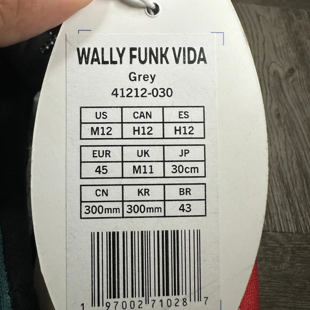 Hey Dude Wally Funk Vida Mens 12 Black Mexico Flag Canvas Loafers NEW